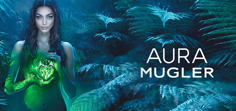 Aura by mugler anuncio