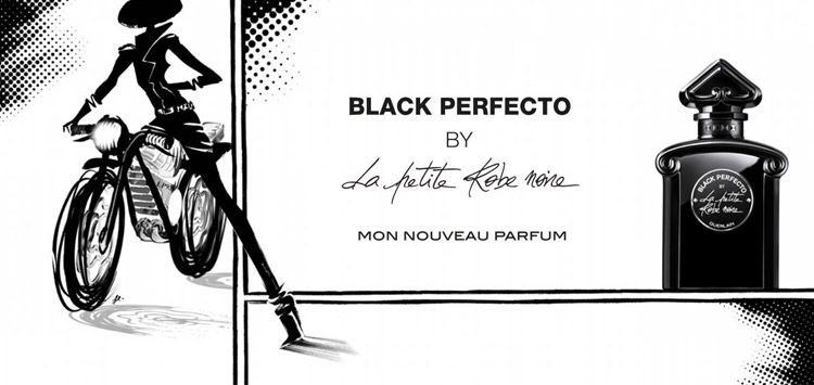 Black Perfecto by La Petite Robe Noire de Guerlain publicidad perfume
