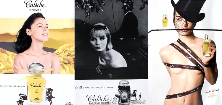 Hermes Caleche Perfume mujer publicidad